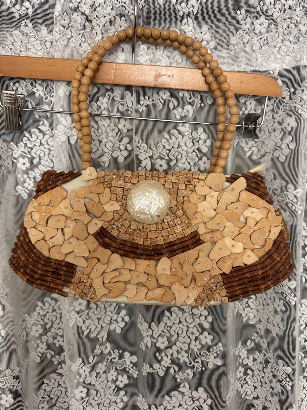 VINTAGE beaded bag